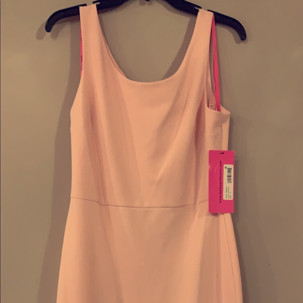 strapless open back dress y2K Hot Pink Dress  Howdy Vintage
